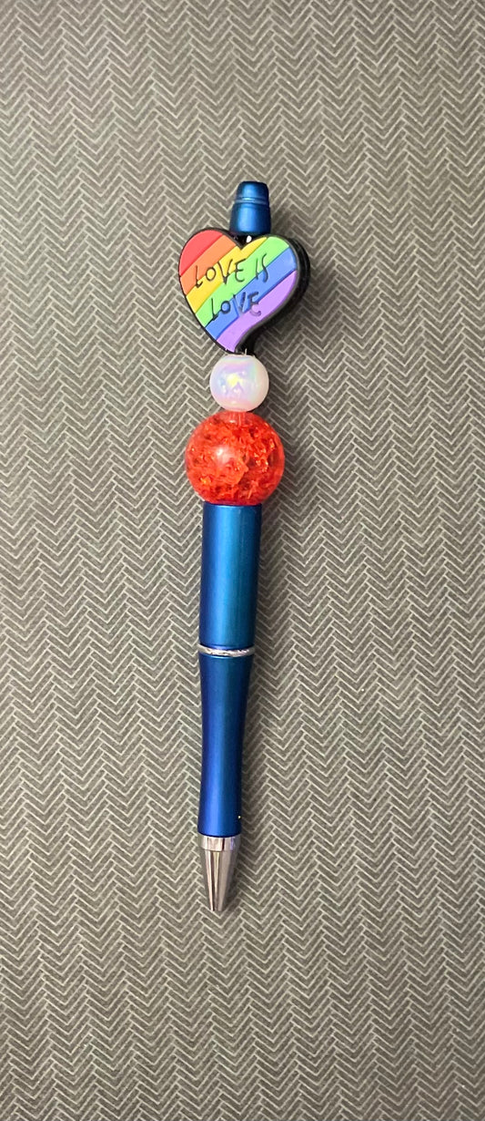 Rainbow Love Is - Blue Pen