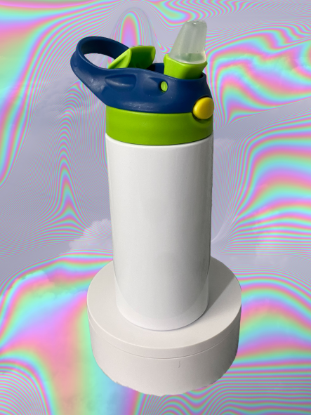 12oz Kids Tumbler - Green & Blue