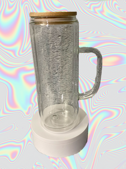 20oz SnowGlobe Glass Libby with Handle