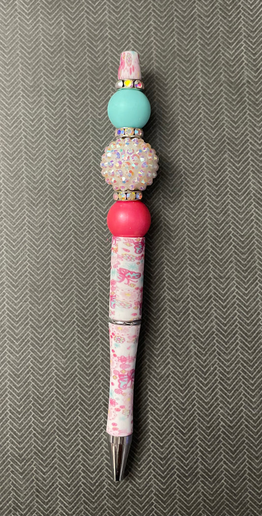 Floral Beaded Pen