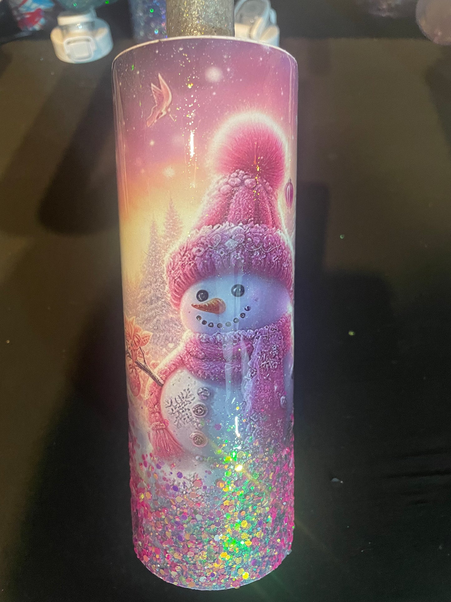 Pink Snowman