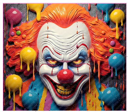 Melting Clown - Holographic