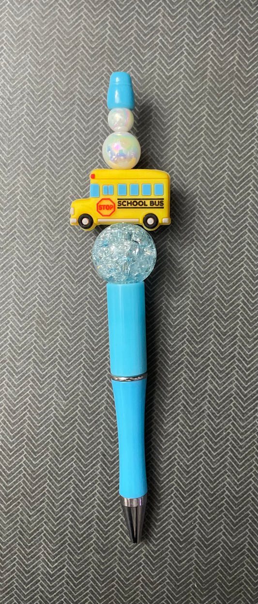School Bus- Blue Pen