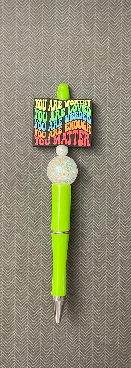 You Are Worthy - Green Pen
