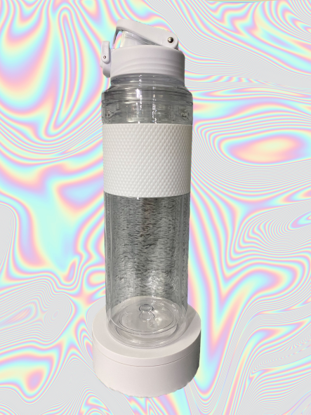 32oz SnowGlobe Water Bottle - White